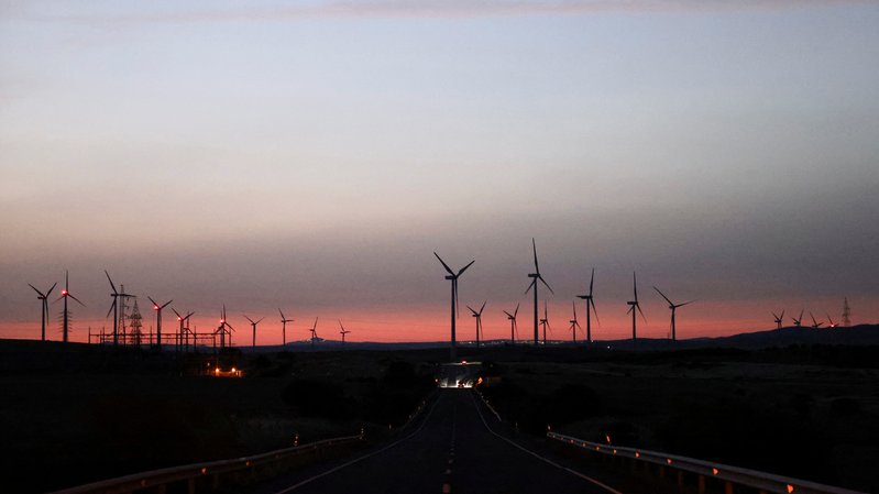 Campo de energia eólica na Europa