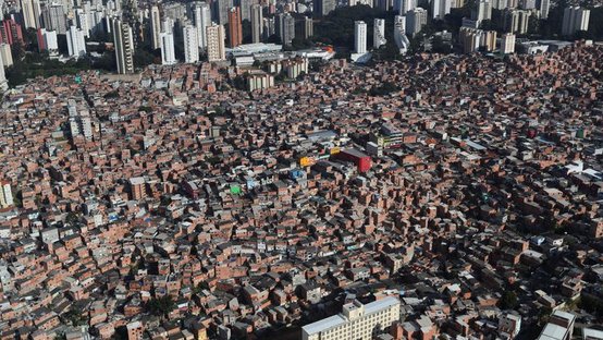Favela de Paraisópolis, em São Paulo