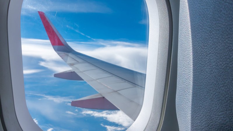 janela de avião