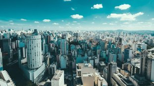 Vista aérea da cidade de São Paulo