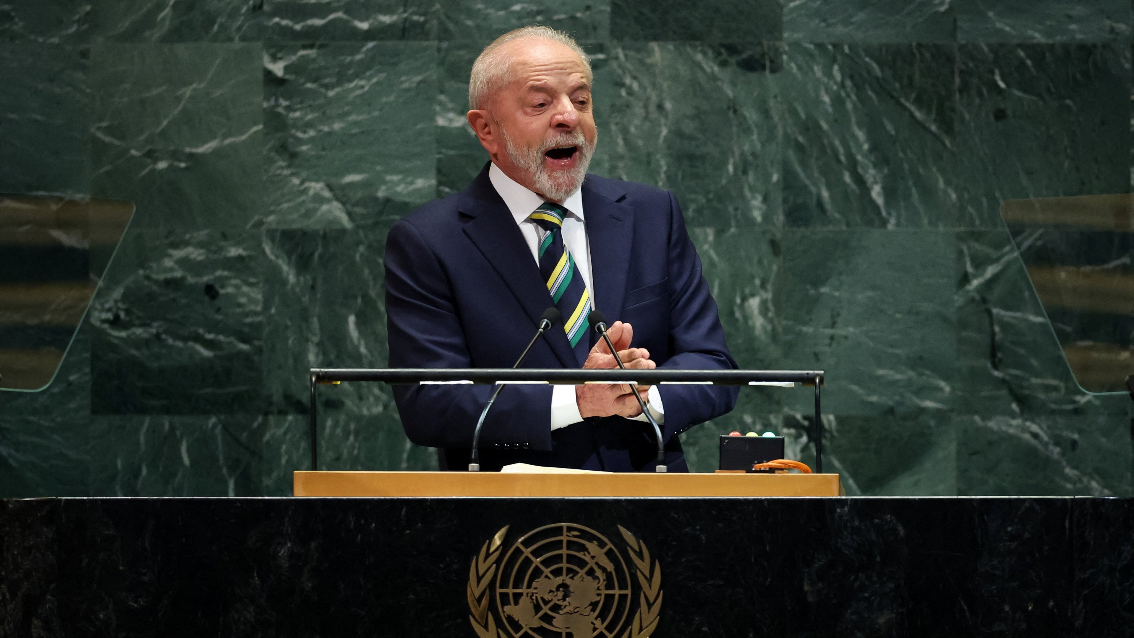 Lula faz pronunciamento na Assembleia Geral da ONU